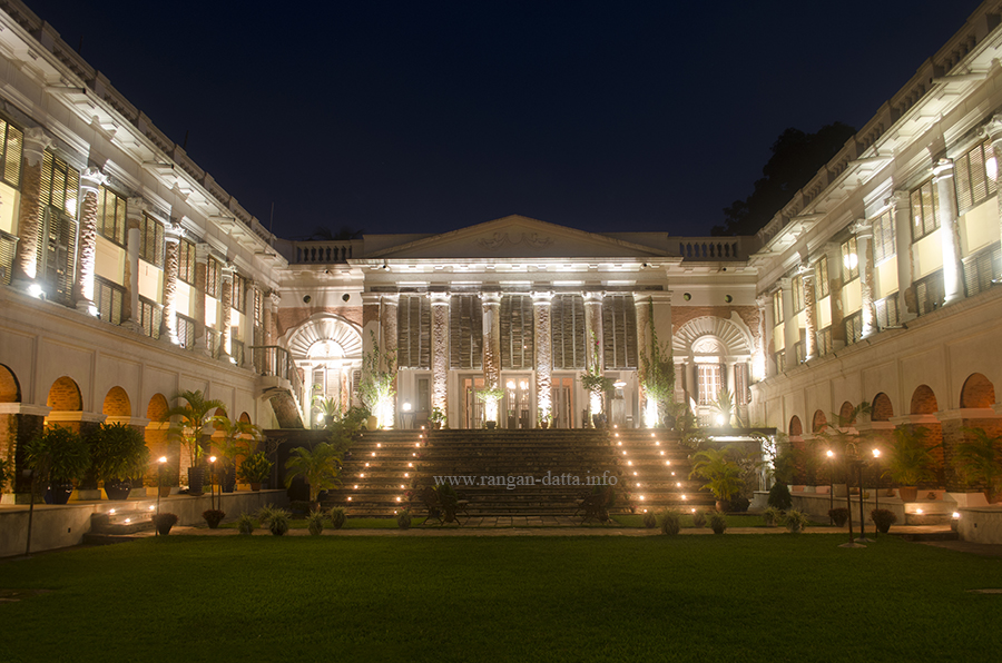 The Rajbari Bawali Heritage Hotel at night